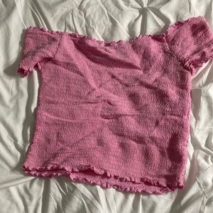 Kendall and Kylie pink fitted top